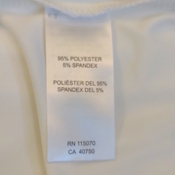 NWOT White Short Sleeve Dress SZ L By Nina Leonard - Picture 8 of 10